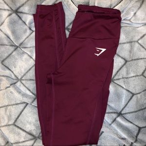 Maroon/Burgundy Gymshark Dry Sculpture Leggings